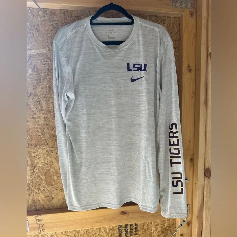 Nike LSU Tigers Heather Gray Long Sleeve Tee
